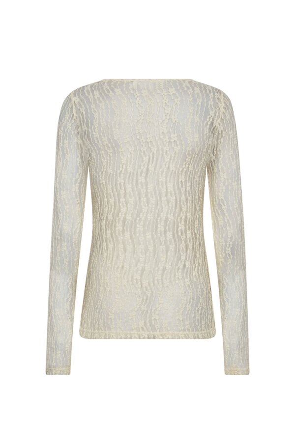 Barb O-Neck Blouse - Off White