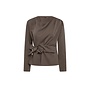 Tenga Pleat Blouse - Walnut