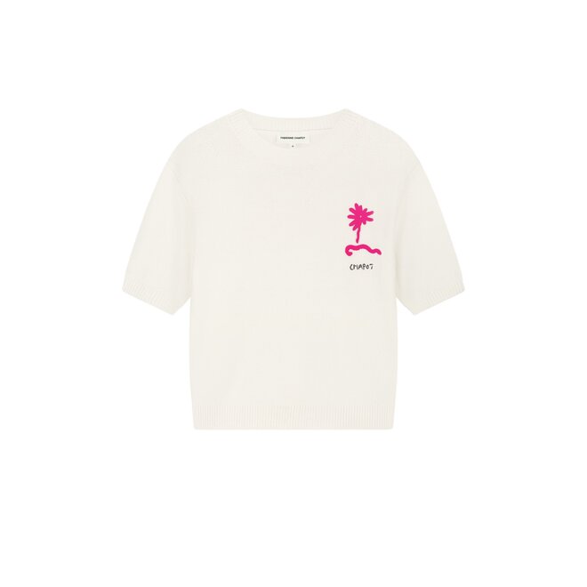 Jiska Short Sleeve Pullover - Cosy White