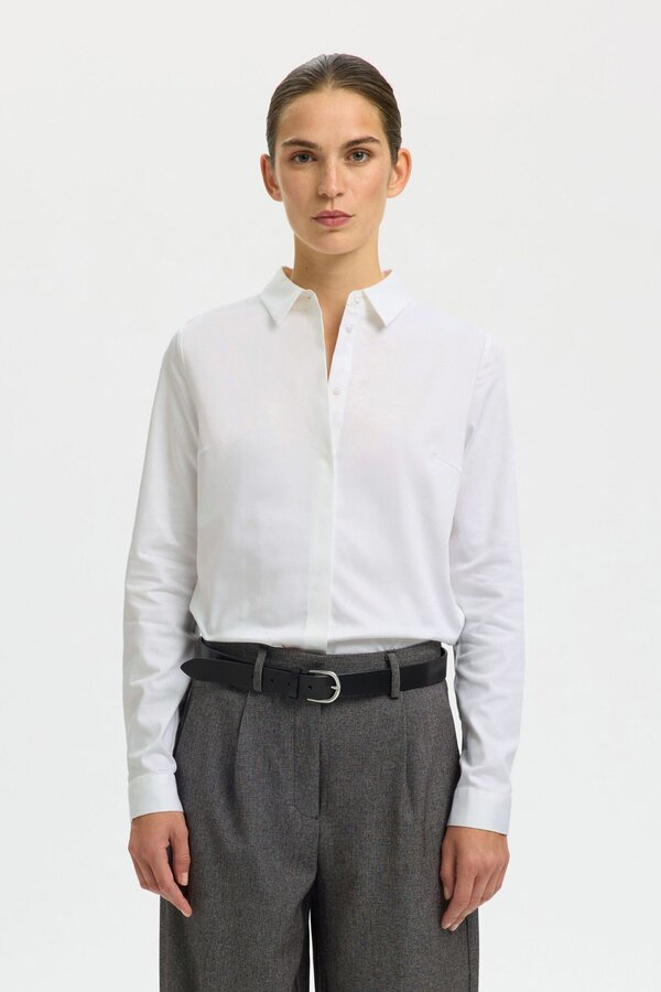 Romie LS Fitted Shirt Noos - Bright White