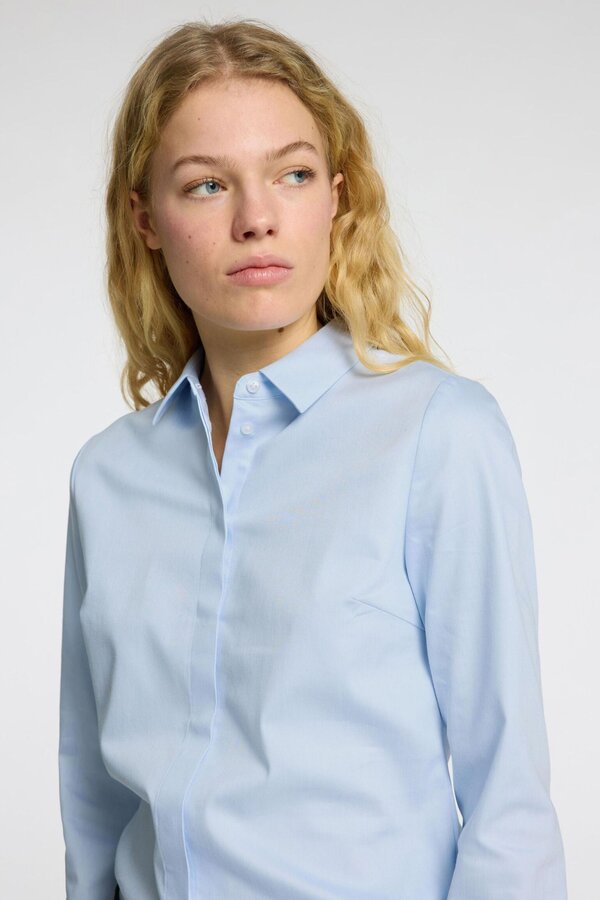 Romie LS Fitted Shirt Noos - Light Blue