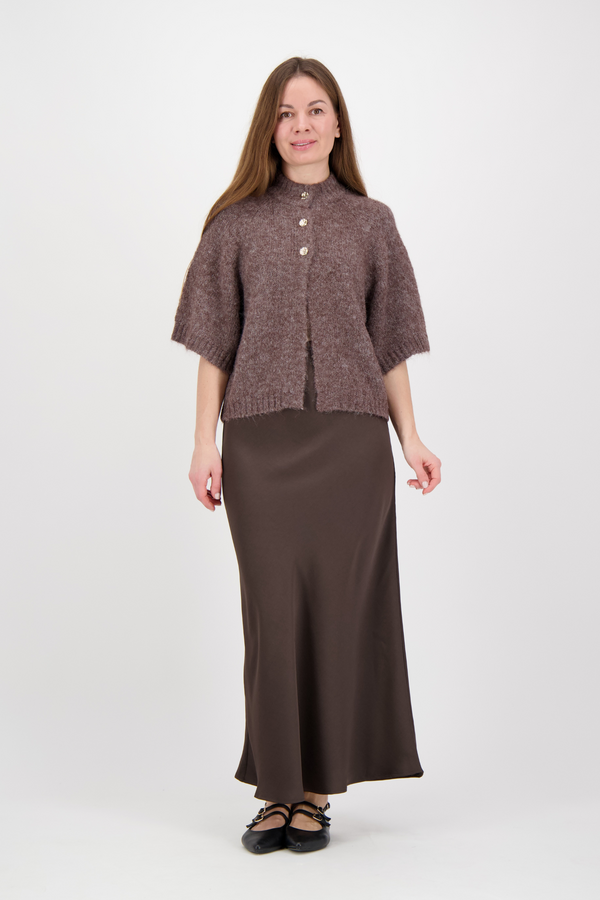 Benuta Fluffy Knit Cardigan - Light Brown