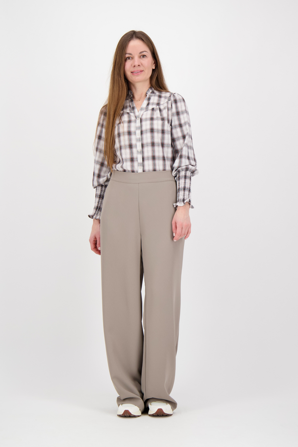 Camisa Big Check Blouse - Off White