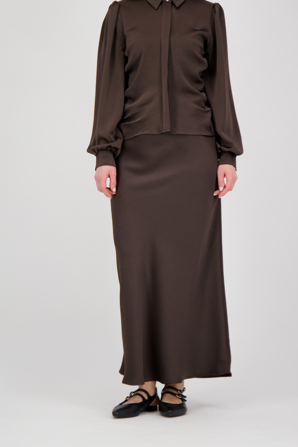 Bovary Skirt - Dark Brown