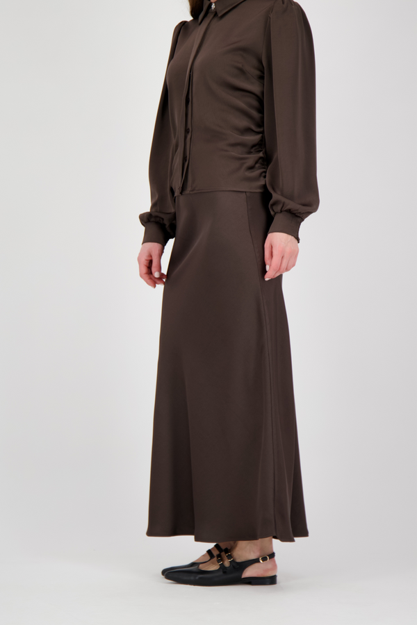 Bovary Skirt - Dark Brown