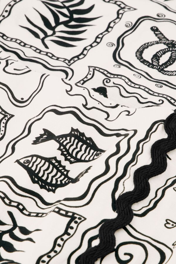 Tila Skirt - Cosy White/Black