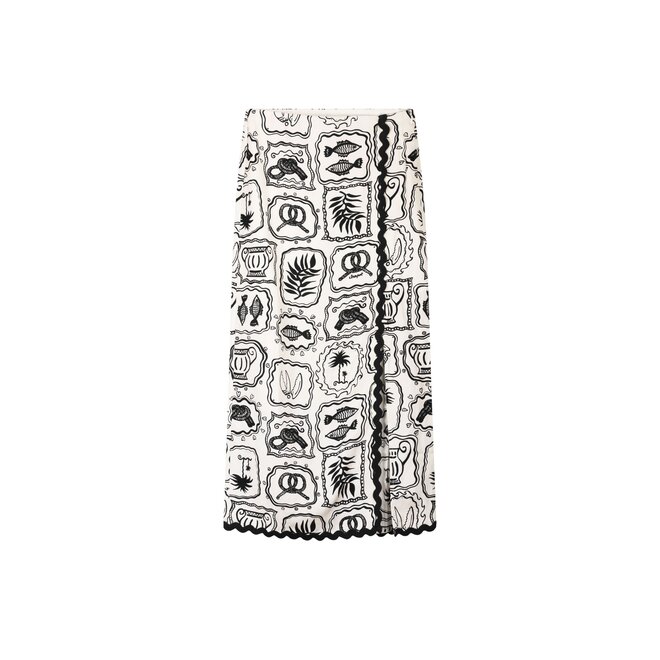 Tila Skirt - Cosy White/Black