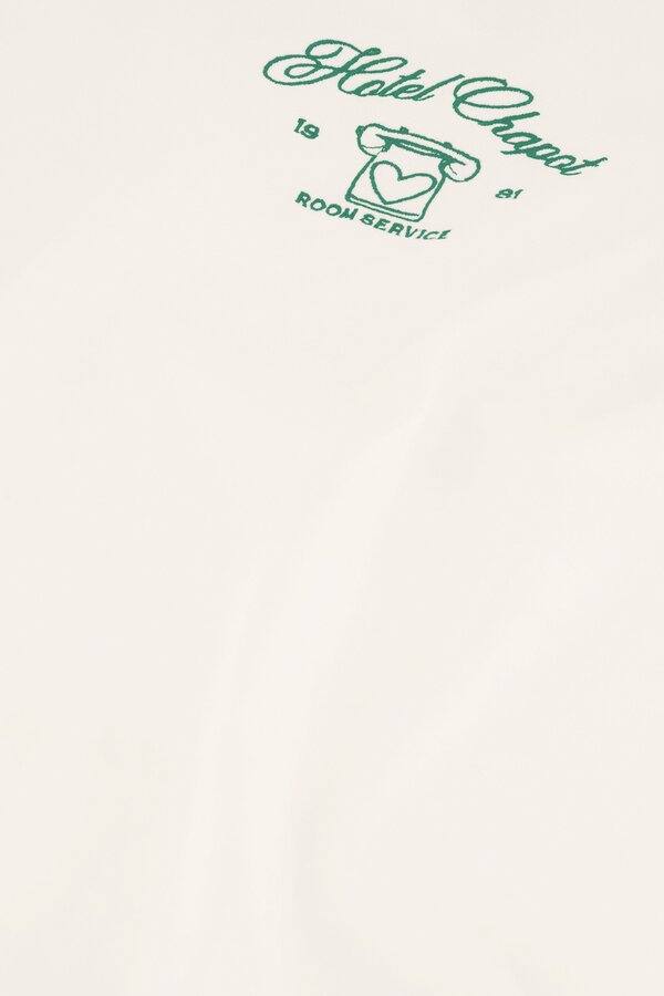 Benja T-shirt - Cosy White/Green