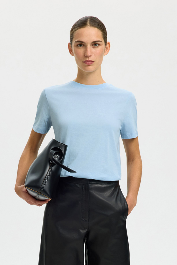 My Essential O Neck Tee - Cashmere Blue