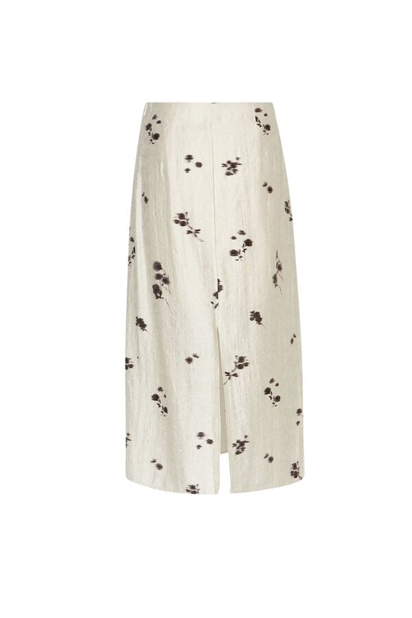 Rianne Skirt AOP - Oatmeal Flower