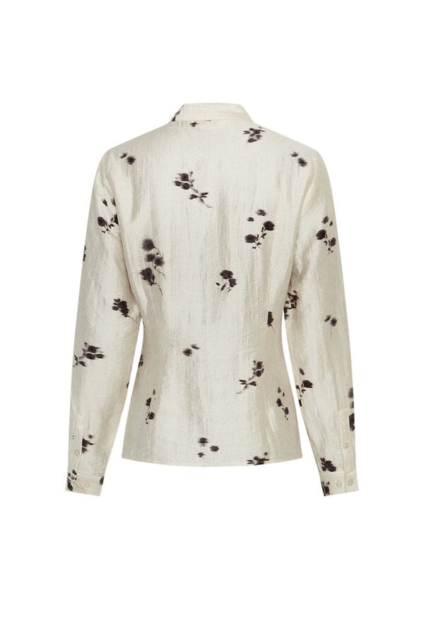 Rianne Shirt AOP - Oatmeal Flower