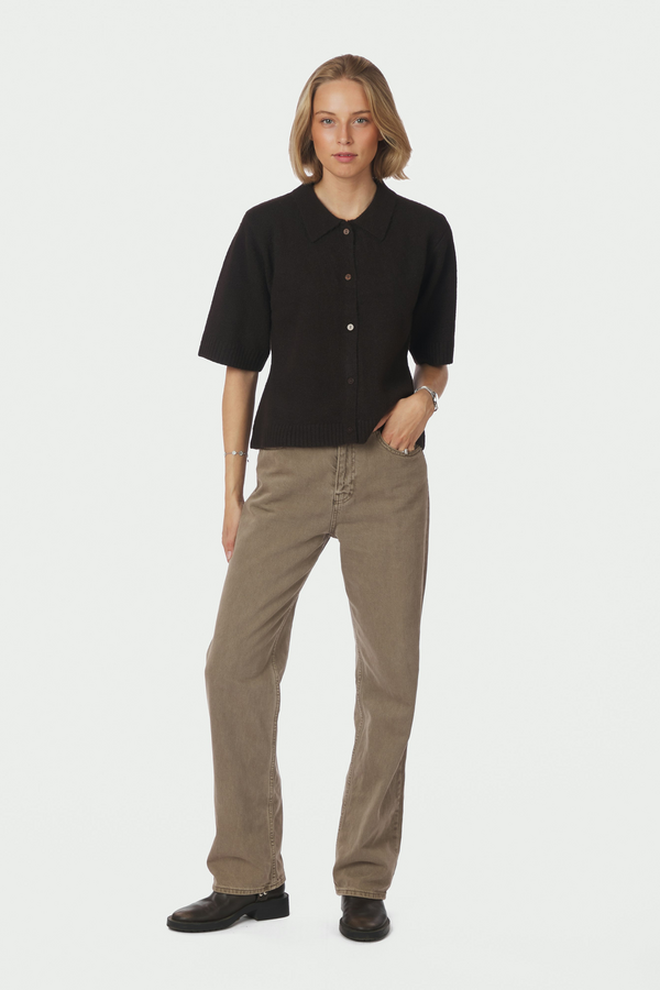 Cunna Knit Blouse - Dark Brown