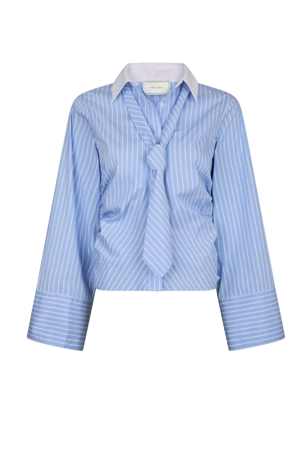 Francesca Stripe Shirt - Light Blue