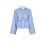 Francesca Stripe Shirt - Light Blue