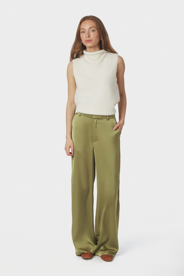 Emmett Heavy Sateen Pants - Sage Green