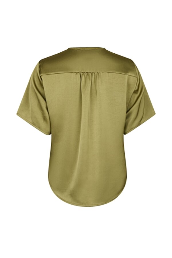 Casadia Heavy Sateen Blouse - Sage Green