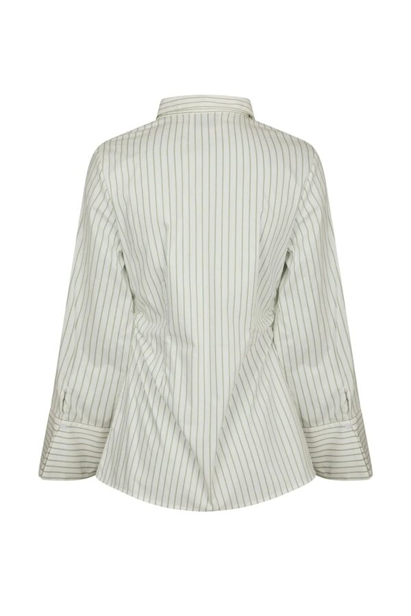 Caroli Stripe Shirt - Dusty Green