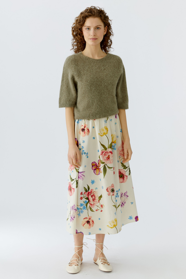 Flower A-lijn Skirt - Multicolor