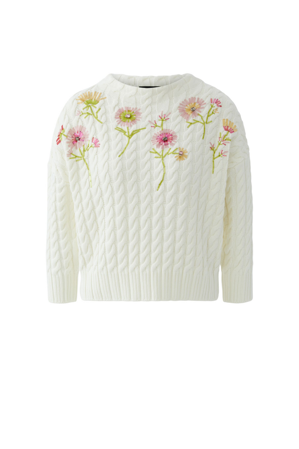 Flower Pullover - Off-White/Multicolor