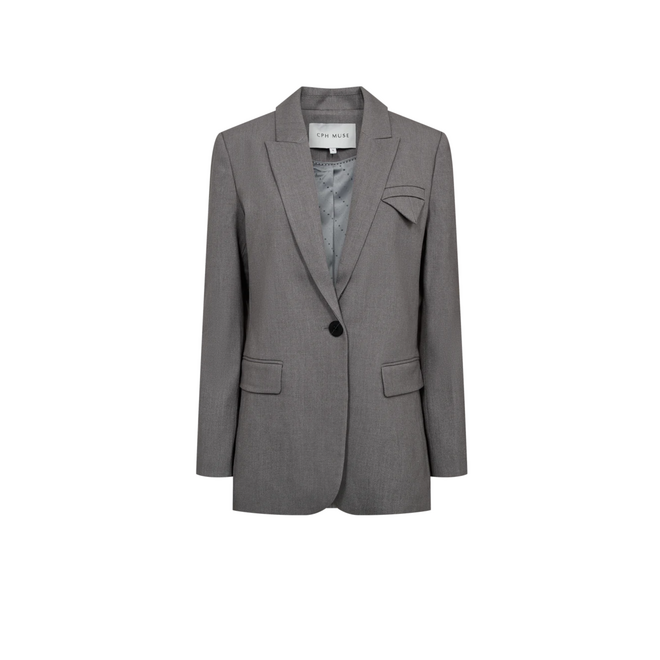 Tailor Blazer - Light Grey Melange