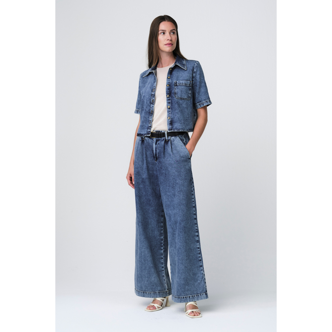 Cross Hopcar Denim Shirt - Random Blue