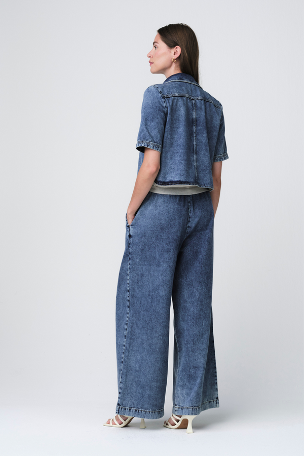 Cross Hopcar Denim Shirt - Random Blue