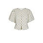 Anela Dot Blouse - White
