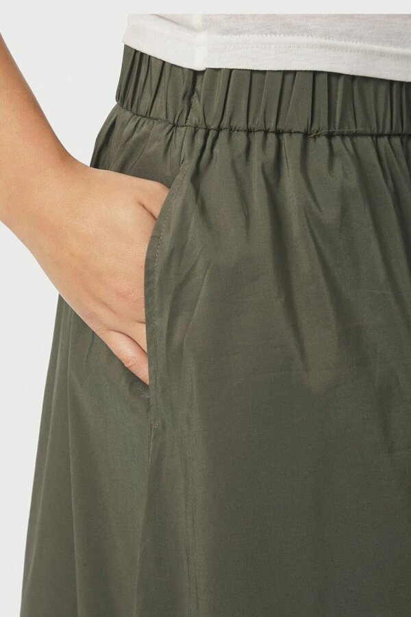 Yara Poplin Skirt - Army