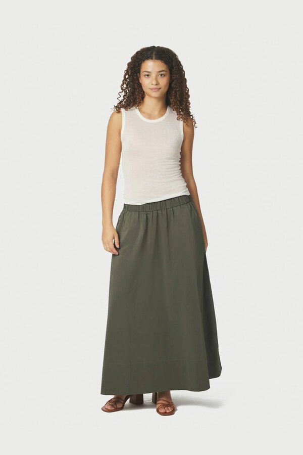 Yara Poplin Skirt - Army