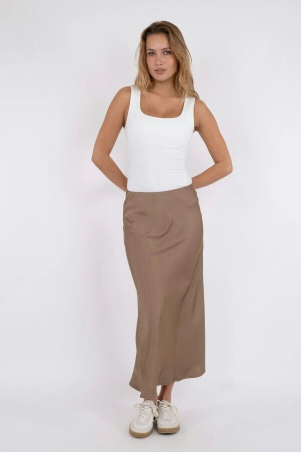 Bovary Skirt - Dark Taupe