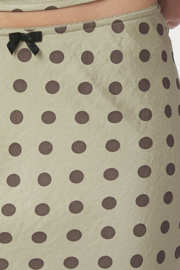 Lola Dotted Skirt - Pistachio