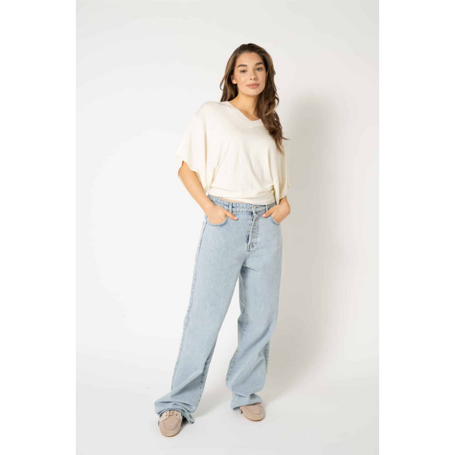 Suzette V Knitted - Off White