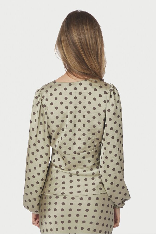 Jellima Dotted Blouse - Pistachio