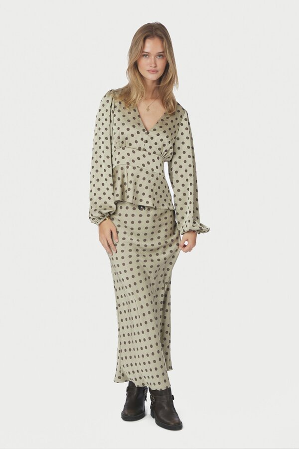 Jellima Dotted Blouse - Pistachio