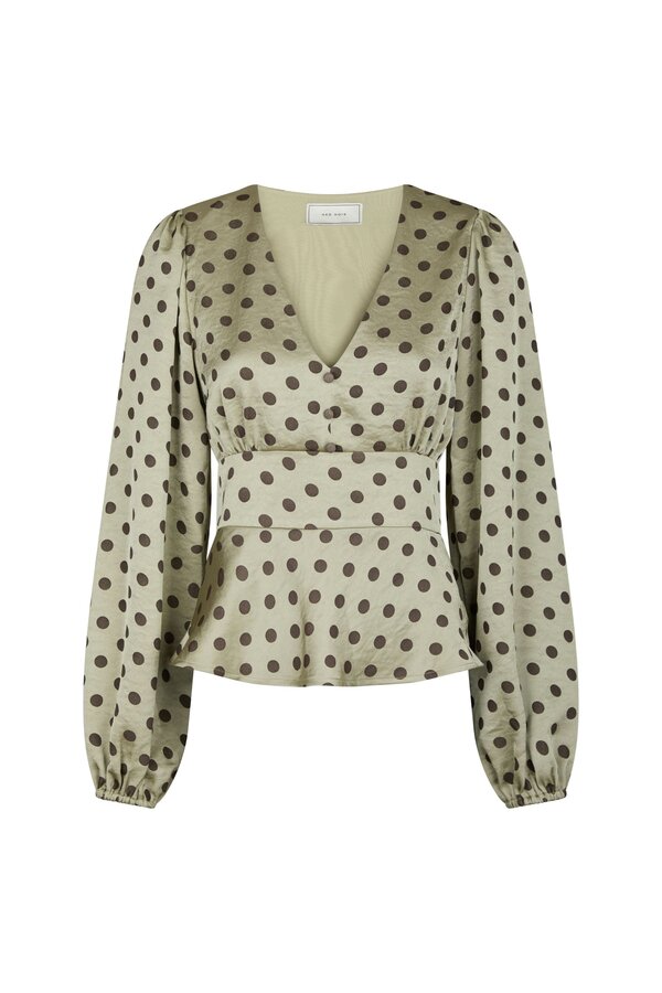 Jellima Dotted Blouse - Pistachio
