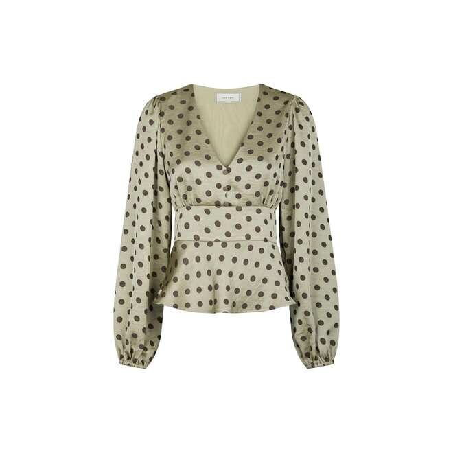 Jellima Dotted Blouse - Pistachio