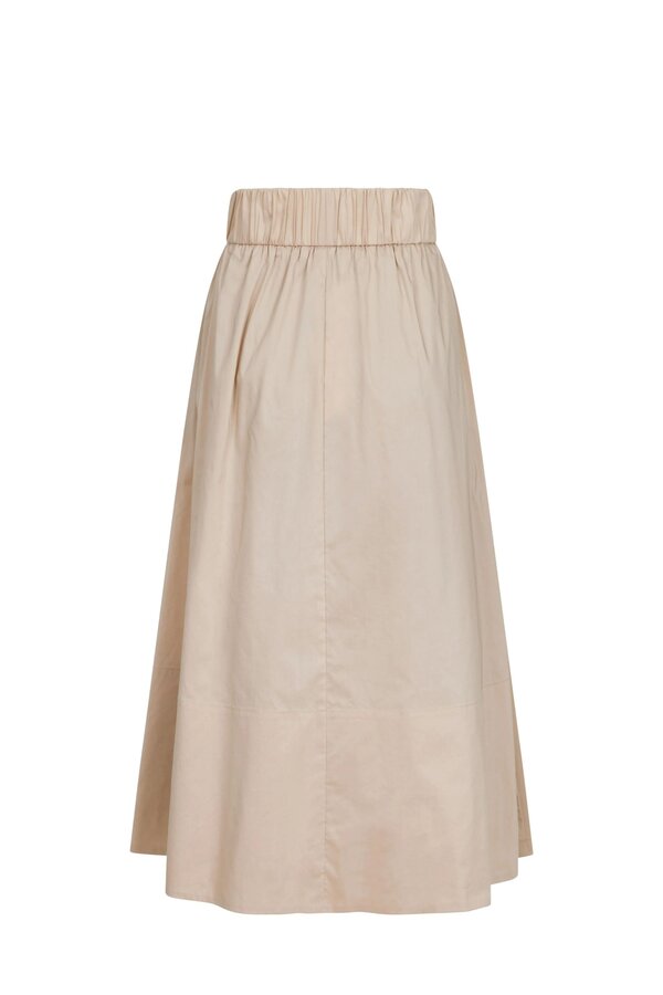 Yara Poplin Skirt - Dark Sand