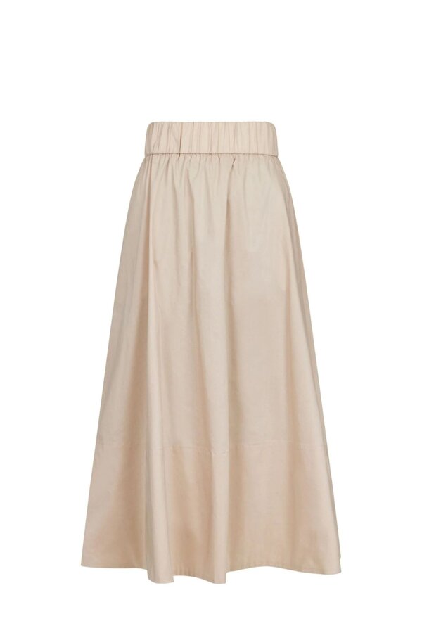 Yara Poplin Skirt - Dark Sand