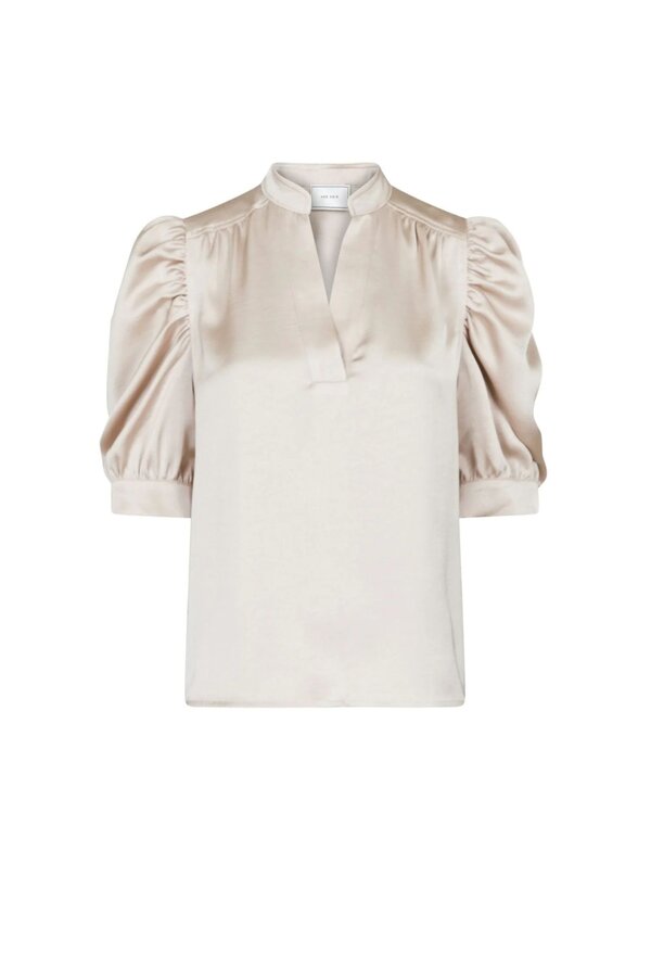 Roella Heavy Sateen Blouse - Champagne