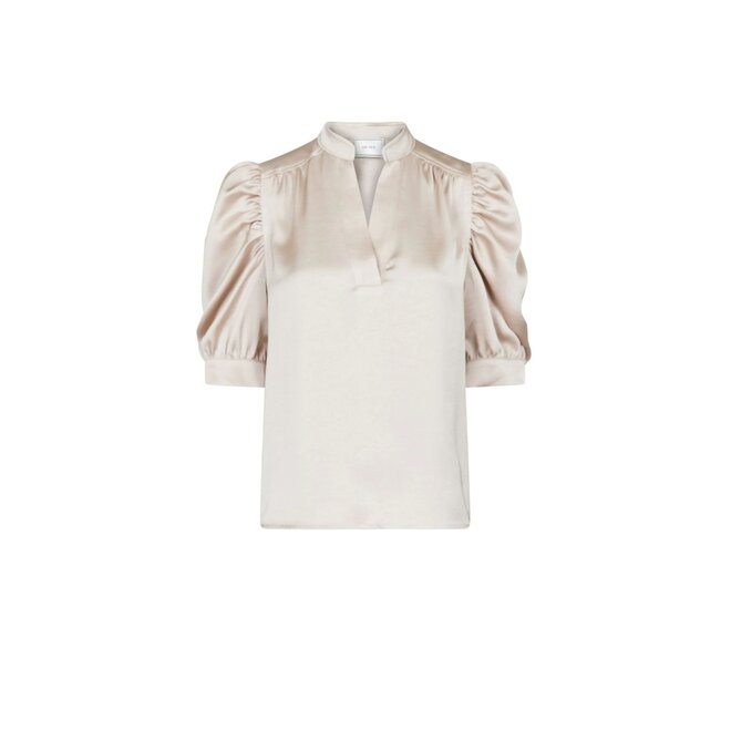 Roella Heavy Sateen Blouse - Champagne