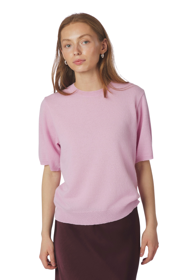 Missy Knit Tee - Light Pink