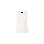 Moise Sleeveless Scallop Edge Top - Cream