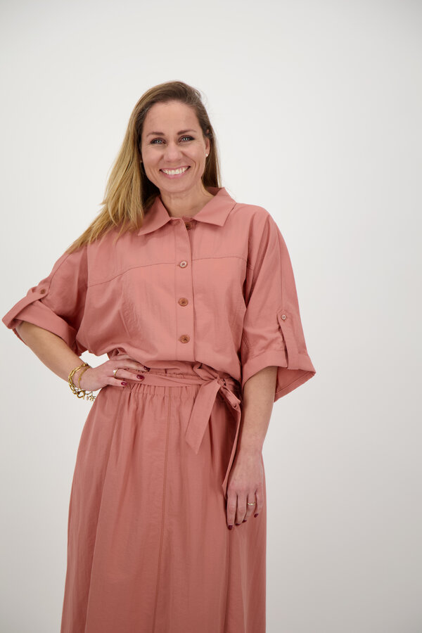 Hibis Blouse - Rosewood