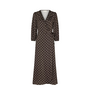 Malinga Dot Dress - Dark Brown