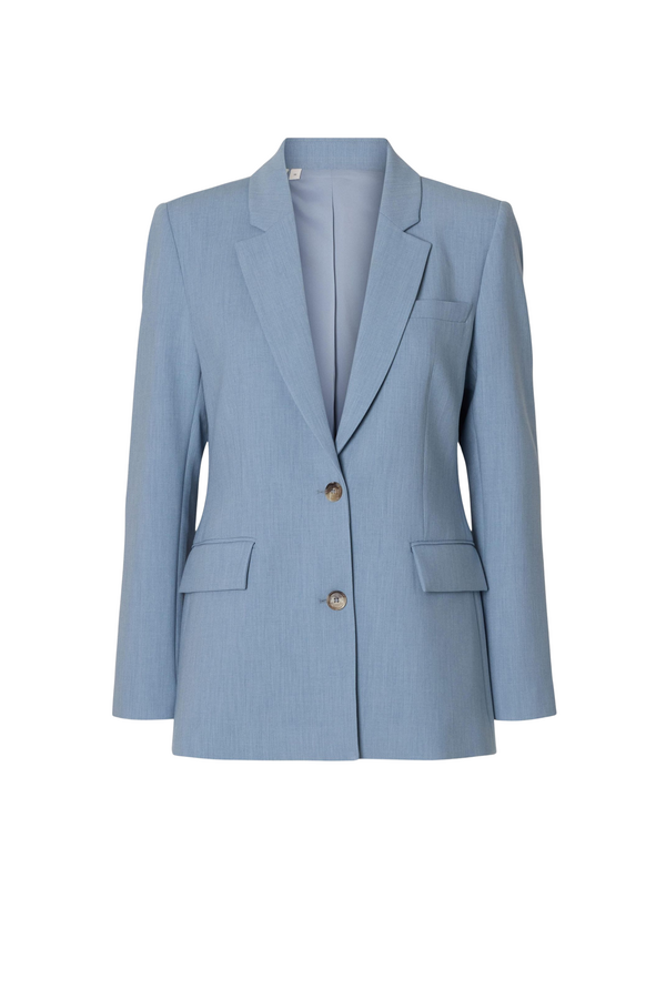 Rita Relaxed Blazer - Dusty Blue