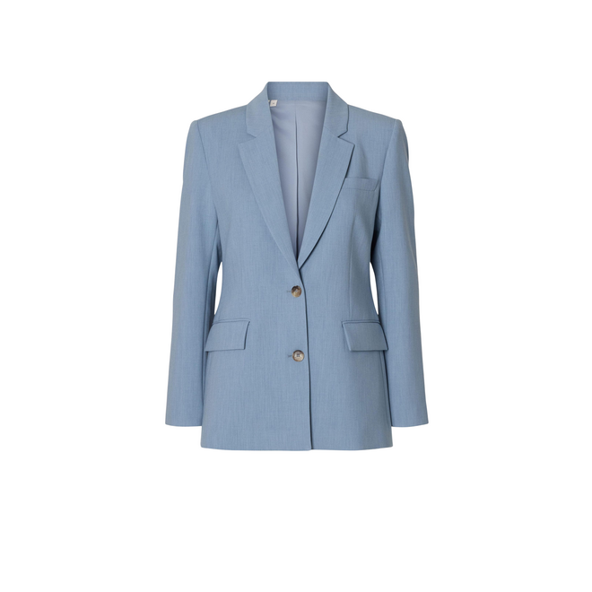 Rita Relaxed Blazer - Dusty Blue