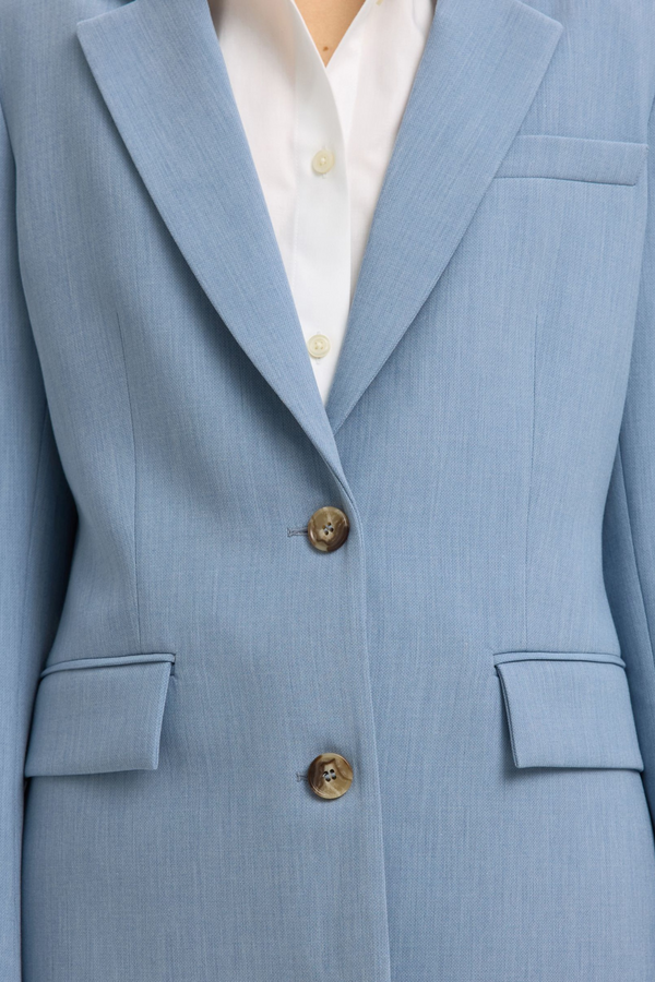 Rita Relaxed Blazer - Dusty Blue