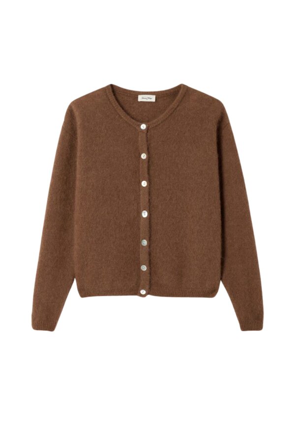 Vitow Cardigan - Chocolate Chine