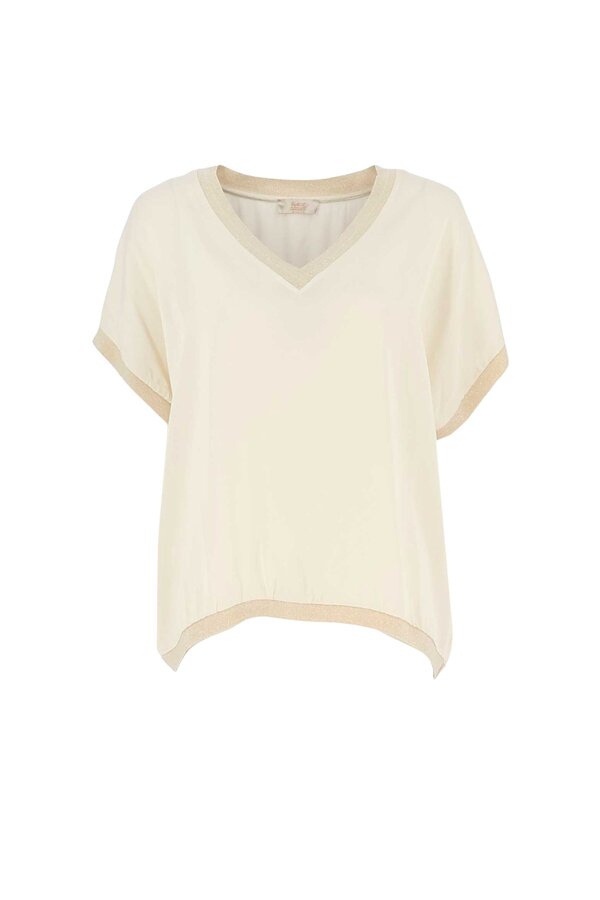 V-hals Blouse - Off White