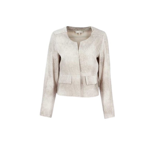 Print Blazer  - Zand